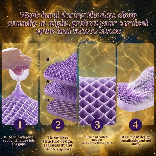 Cool-Sleep Cervical Support Pillow — 3D Honeycomb Airflow | THESPACEBOYBRAND
