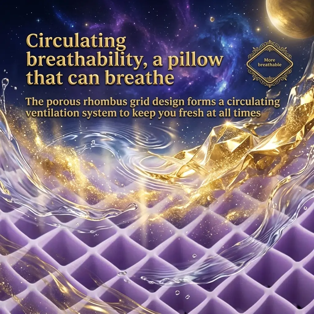 Cool-Sleep Cervical Support Pillow — 3D Honeycomb Airflow | THESPACEBOYBRAND